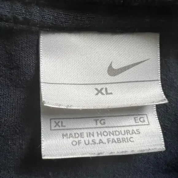 Nike Vintage Center Logo Green/Black T-shirt Size XL Gray Tag 2000's Y2K - Picture 2 of 8